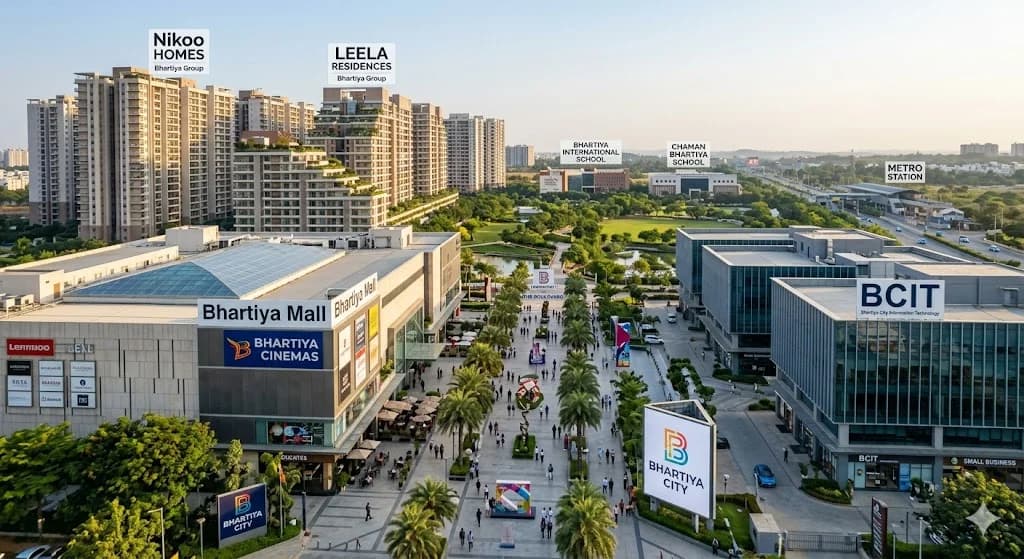 Architectural showcase of Bhartiya Group’s integrated townships and commercial developments in North Bangalore