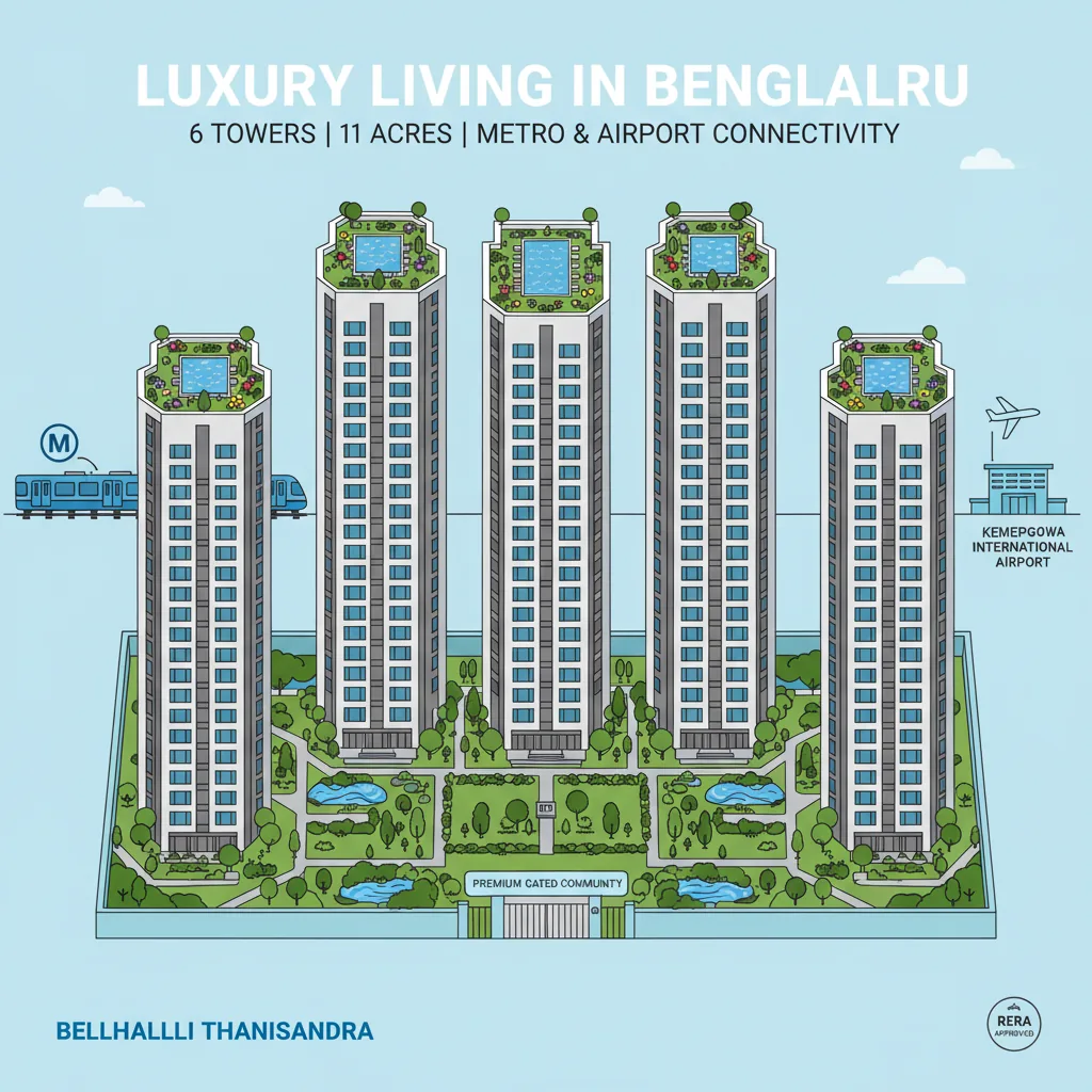 1 BHK Flats in Bhartiya Thanisandra Road