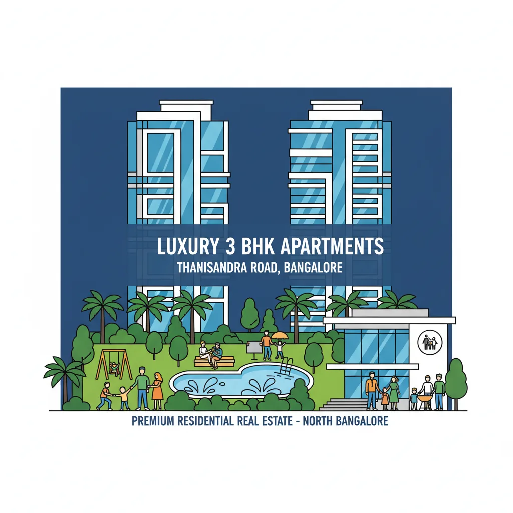 3 BHK Luxury Flats in Thanisandra Road