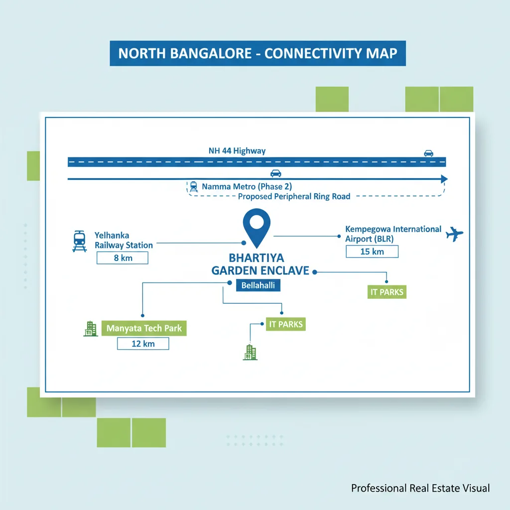 Bhartiya Garden Enclave Connectivity