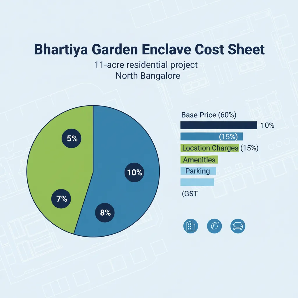 Bhartiya Garden Enclave Cost Sheet