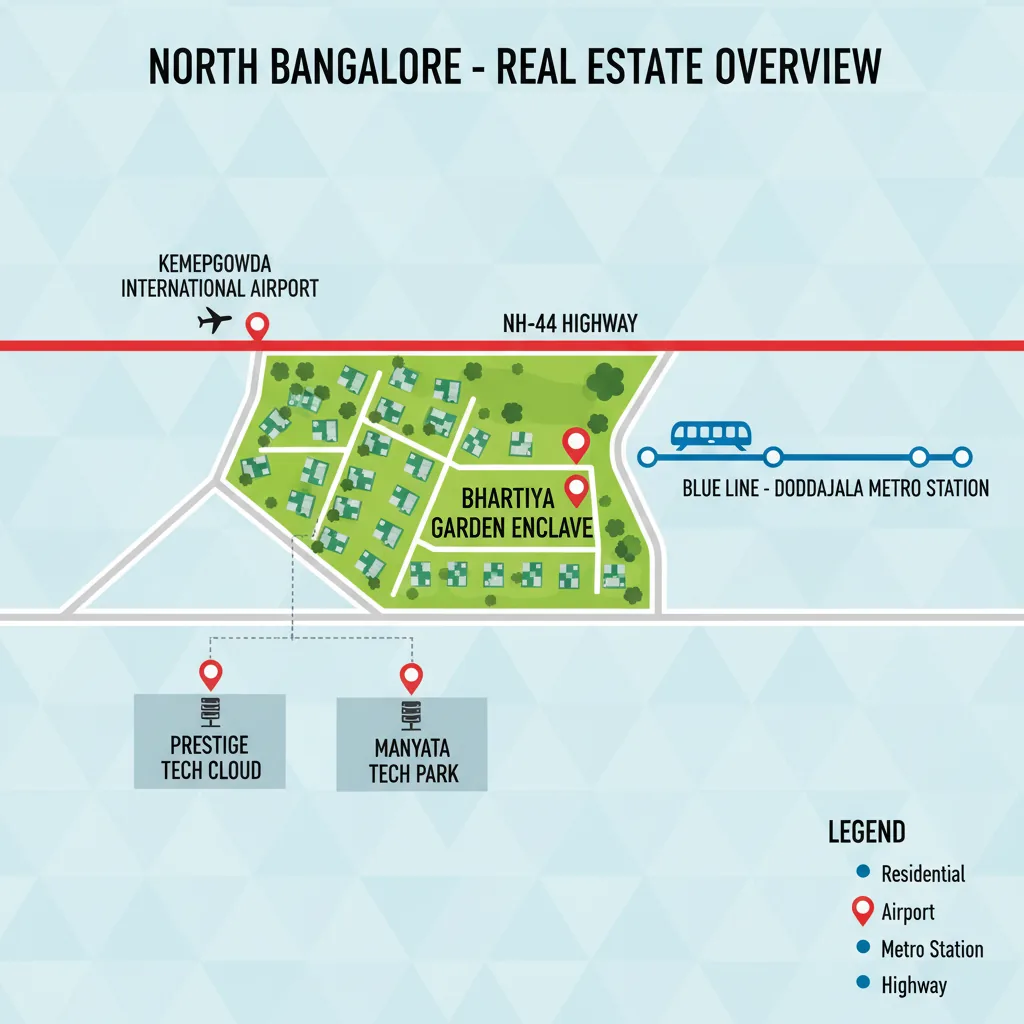 Bhartiya Garden Enclave Directions