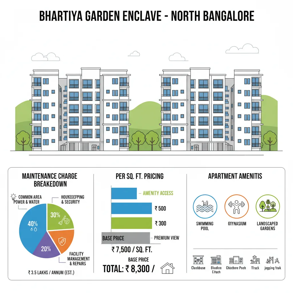 Bhartiya Garden Enclave Maintenance Charges